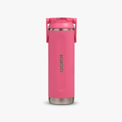 Front View | 20 Oz Sport Sipper Bottle::Thrift Pink::Fits in standard cup holders