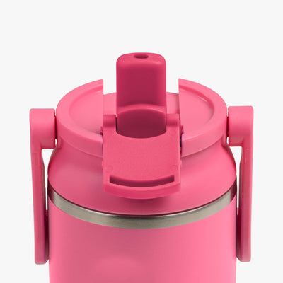 Lid Open View | 20 Oz Sport Sipper Bottle::Thrift Pink::Leakproof Sport Sipper lid