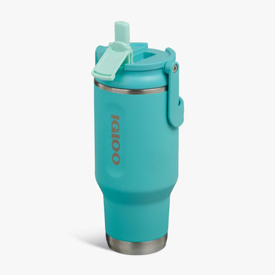 Angle View | 32 Oz Sport Sipper Bottle::Lagoon Teal::