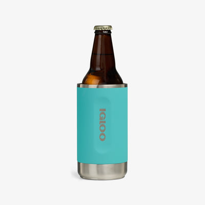 Bottle View | Universal Coolmate®::Lagoon Teal::Fits most 12-ounce cans/bottles