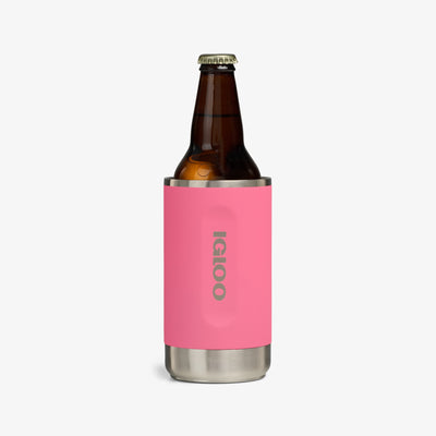 Bottle View | Universal Coolmate®::Thrift Pink::Fits most 12-ounce cans/bottles