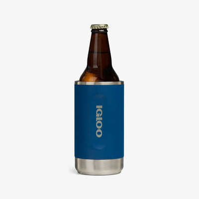 Bottle View | Universal Coolmate®::Blue Shale::Fits most 12-ounce cans/bottles