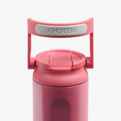 Lid View | 20 Oz Sport Sipper Bottle::Gradient Pink::Retention: Up to 24hrs cold / 6hrs hot*  