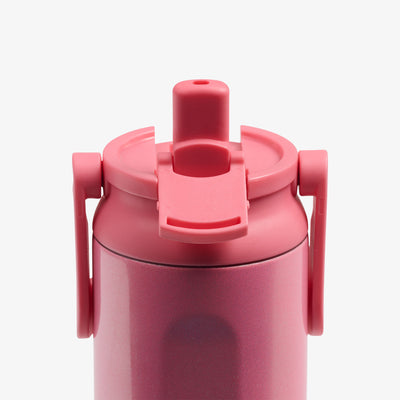 Lid Open View | 20 Oz Sport Sipper Bottle::Gradient Pink::Leakproof Sport Sipper lid 