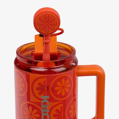 Straw View | 32 Oz Flip ‘n’ Sip Travel Mug::Orange::