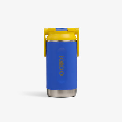 Front View | Kids Lunch 12 Oz Sipper Bottle::Electric Indigo::