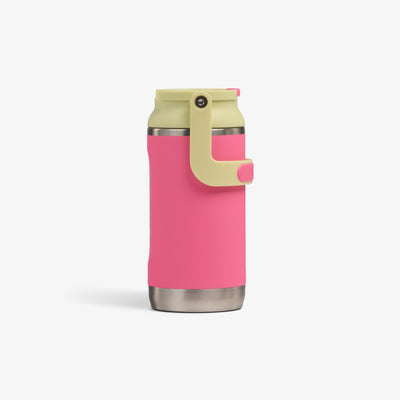 Profile View | Kids Lunch 12 Oz Sipper Bottle::Thrift Pink::