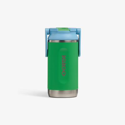 Front View | Kids Lunch 12 Oz Sipper Bottle::Retro Green::