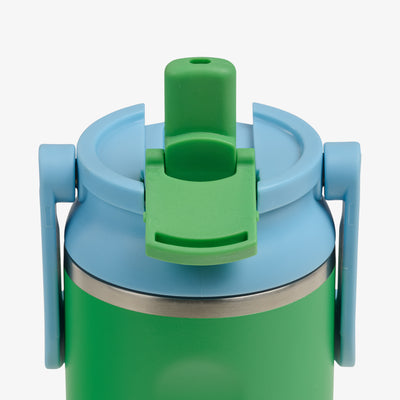 Straw View | Kids Lunch 12 Oz Sipper Bottle::Retro Green::Sipper straw