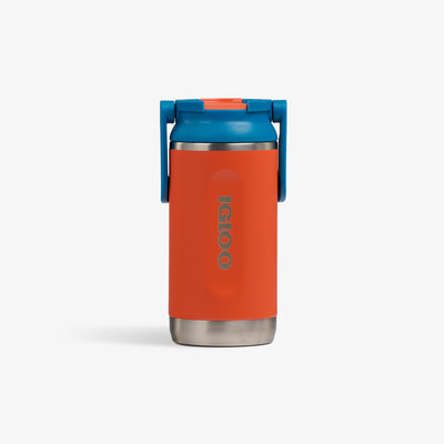 Front View | Kids Lunch 12 Oz Sipper Bottle::Safety Orange::
