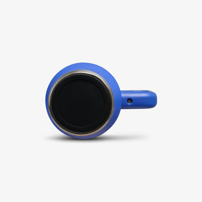 Bottom View | Kids Lunch 18 Oz Travel Mug::Electric Indigo::Built-in coaster