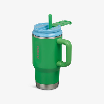 Angle View | Kids Lunch 18 Oz Travel Mug::Retro Green::