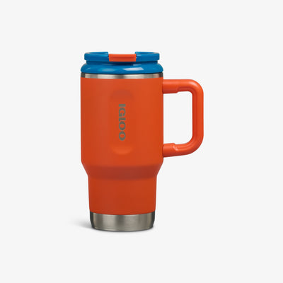 Front View | Kids Lunch 18 Oz Travel Mug::Safety Orange::