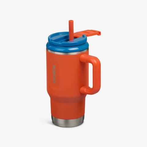 Angle View | Kids Lunch 18 Oz Travel Mug::Safety Orange::
