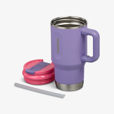 Parts View | Kids Lunch 18 Oz Travel Mug::Dusted Grape::Double-wall, vacuum-insulated
