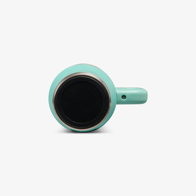 Bottom View | Kids Lunch 18 Oz Travel Mug::Jelly Mint::Built-in coaster