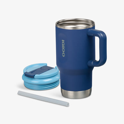 Parts View | Kids Lunch 18 Oz Travel Mug::Classic Navy::Double-wall, vacuum-insulated