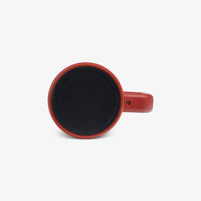 Bottom View | 15 Oz Ceramic-Lined Coffee Mug::Amber::Built-in coaster