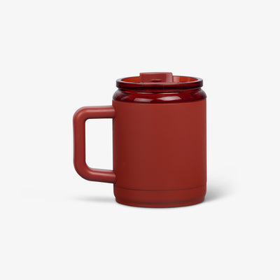 Back View | 15 Oz Ceramic-Lined Coffee Mug::Amber::Ergonomic handle