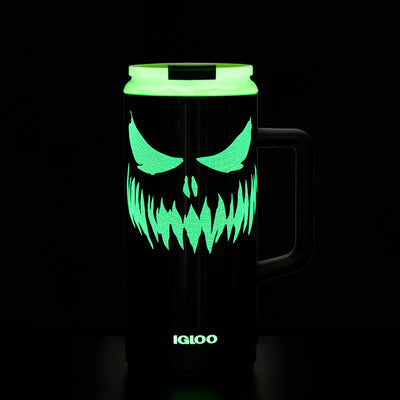 Angle View | 1L Beer Mug::Spooky Glow::Glows in the dark