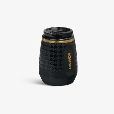 Angle View | 10 Oz Wine Tumbler::Luxe Black::