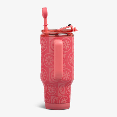 Profile View | 32 Oz Flip ‘n’ Sip Travel Mug::Grapefruit::