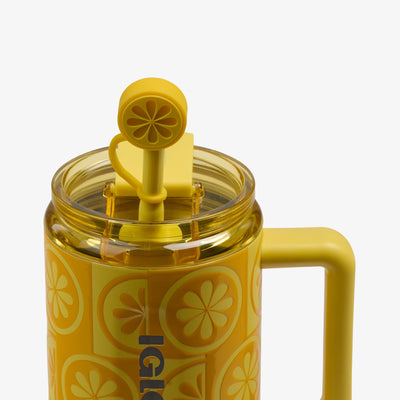 Straw View | 32 Oz Flip ‘n’ Sip Travel Mug::Lemon::