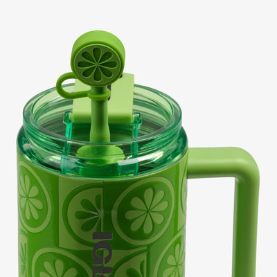 Straw View | 32 Oz Flip ‘n’ Sip Travel Mug::Lime::