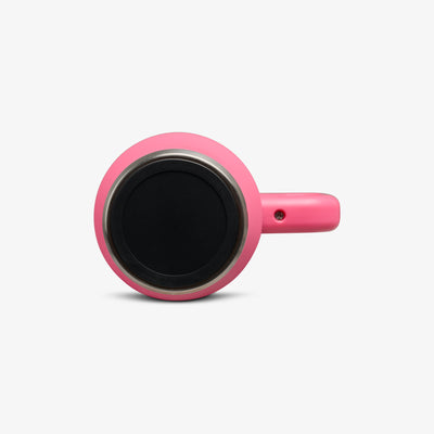 Bottom View | 18 Oz Flip ‘n’ Sip Travel Mug::Thrift Pink::Built-in coaster