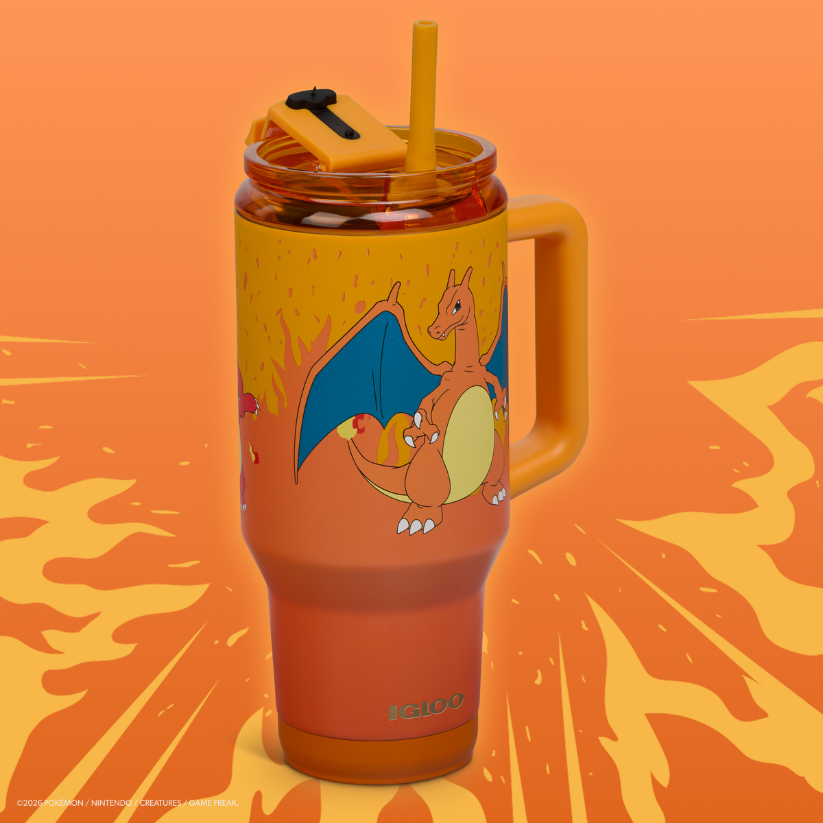 Pokémon 32 Oz Travel Mug- Charmander