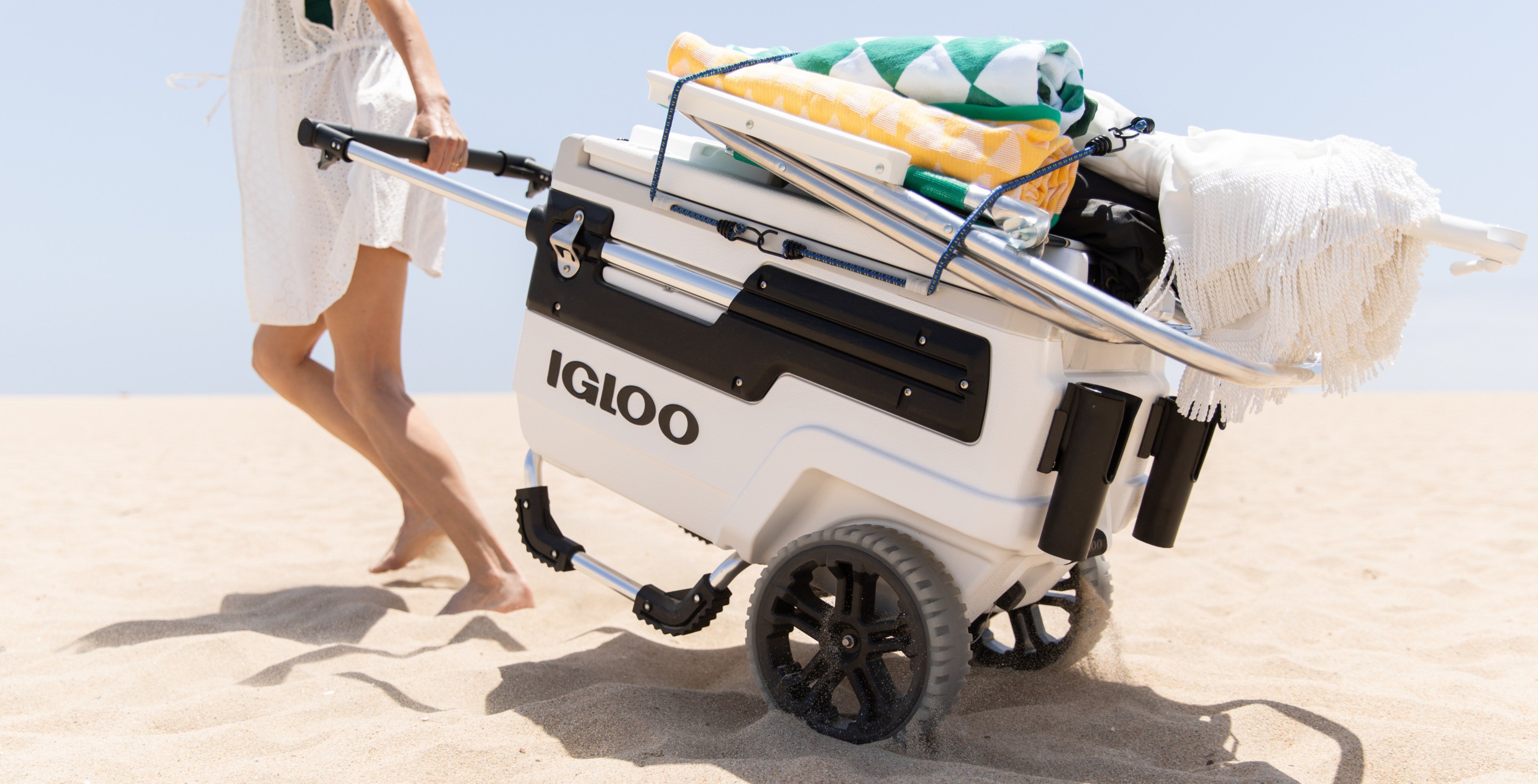 igloo cooler with wheels trailmate