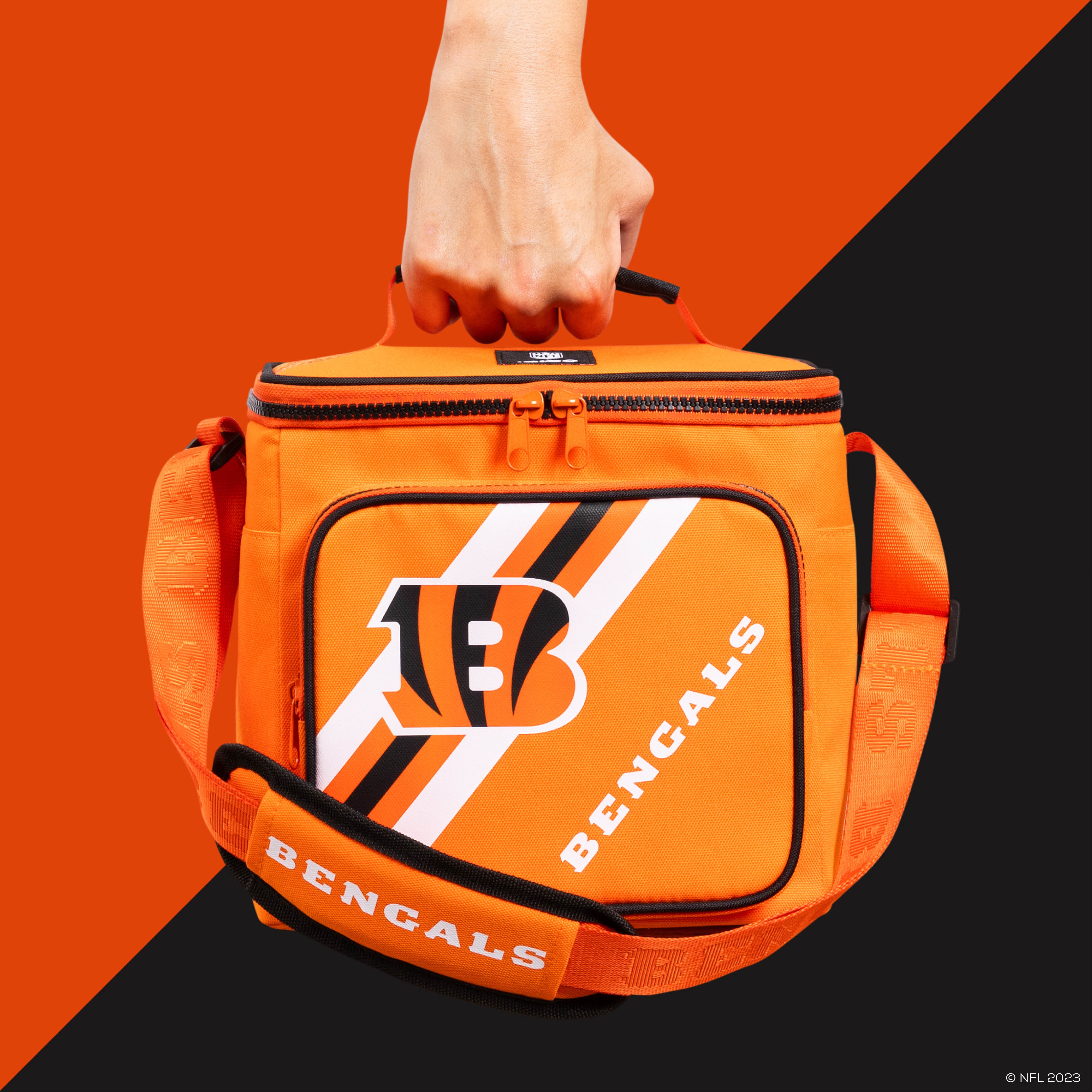 Cincinnati Bengals Square Lunch Cooler Bag - Thumbnail 5