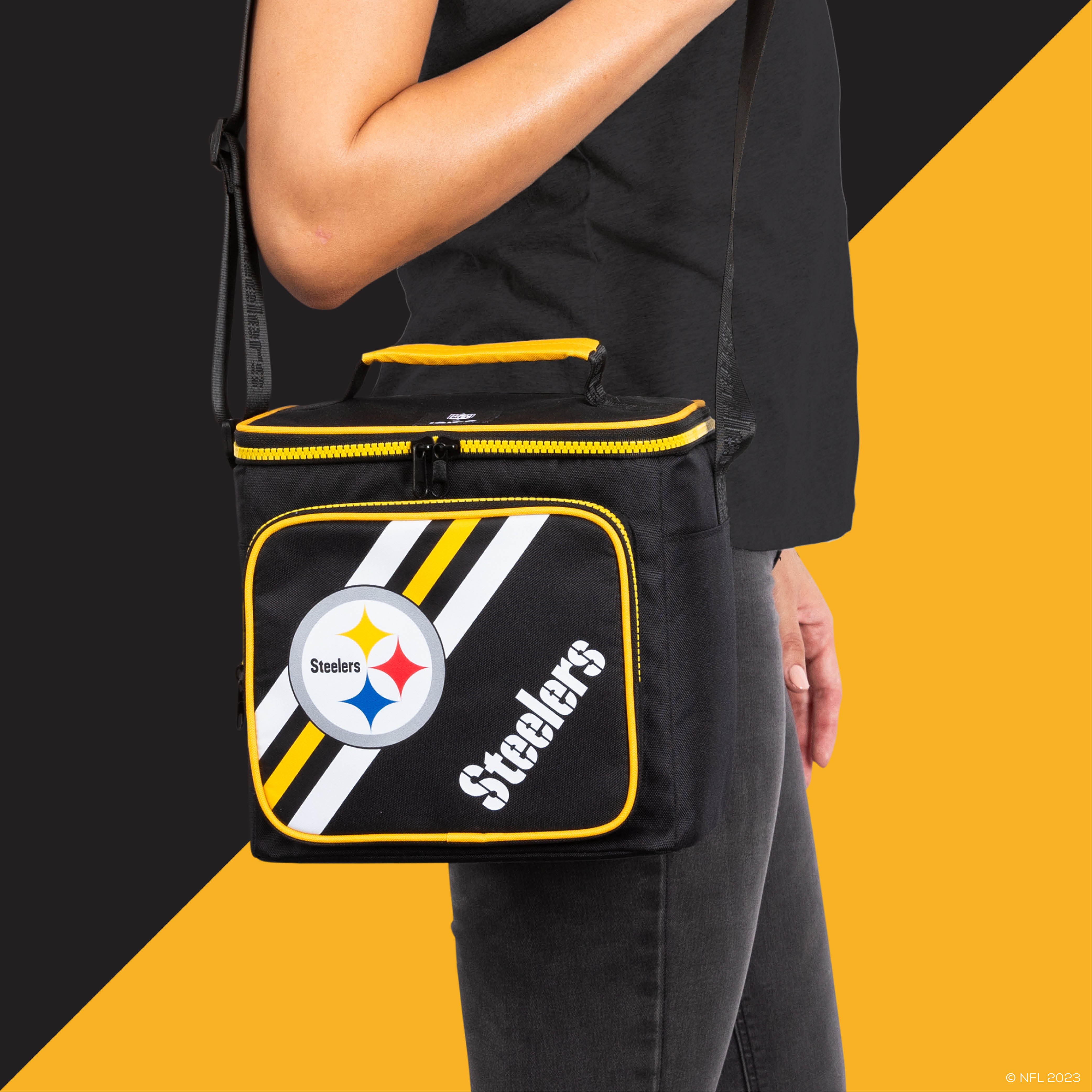 Pittsburgh Steelers Square Lunch Cooler Bag - Thumbnail 5