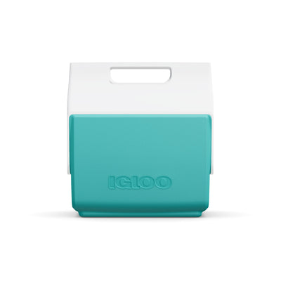 Front View | Retro Little Playmate 7 Qt Cooler::Aquamarine - Custom::