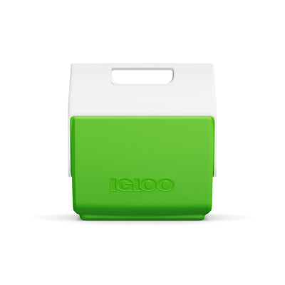 Front View | Retro Little Playmate 7 Qt Cooler::Nuclear Green - Custom::