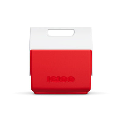Front View | Retro Little Playmate 7 Qt Cooler::Red Star - Custom::