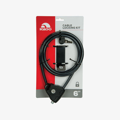 Large View | Cooler Cable Lock Kit in Black at Igloo Accessories