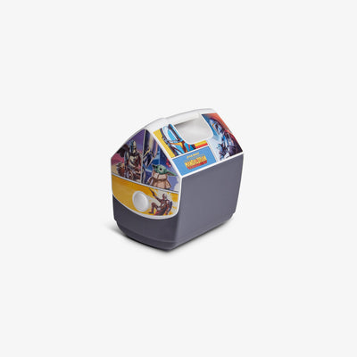 Angle View | Star Wars The Mandalorian Comic Playmate Pal 7 Qt Cooler::::Push-button lid