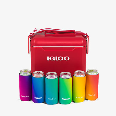 Cooler View | Igloo Slim Can Cooler 6 Pack