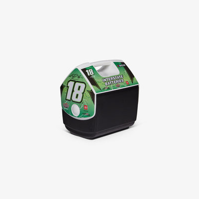 Angle View | NASCAR Kyle Busch Playmate Pal 7 Qt Cooler::::Push-button lid