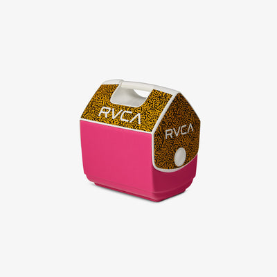 Angle View | RVCA Strangers Playmate Pal 7 Qt Cooler::::Trademarked tent-top design