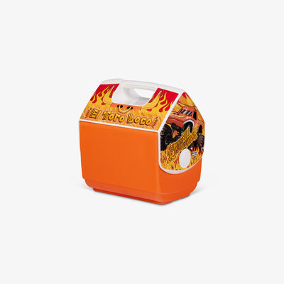 Angle View | Monster Jam El Toro Loco™ Playmate Pal 7 Qt Cooler::::Push-button lid