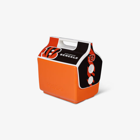 Angle View | Cincinnati Bengals Little Playmate 7 Qt Cooler::::Trademarked tent-top design