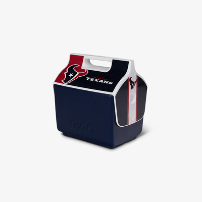 Angle View | Houston Texans Little Playmate 7 Qt Cooler::::Trademarked tent-top design