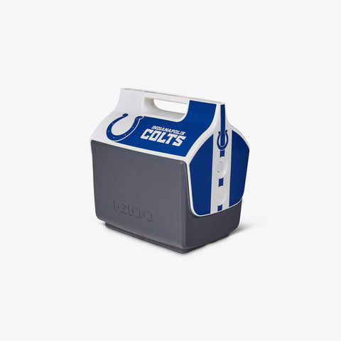 Angle View | Indianapolis Colts Little Playmate 7 Qt Cooler::::Trademarked tent-top design