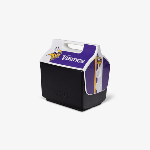 Angle View | Minnesota Vikings Little Playmate 7 Qt Cooler::::Trademarked tent-top design