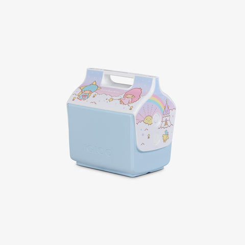 Angle View | Sanrio® Little Twin Stars Little Playmate 7 Qt Cooler::::Original side push-button