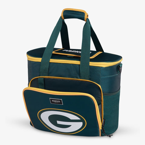 Angle View | Green Bay Packers Tailgate Tote::::Storage pockets