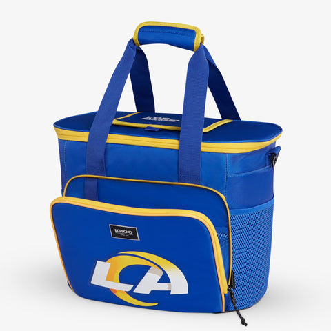Angle View | Los Angeles Rams Tailgate Tote::::Storage pockets