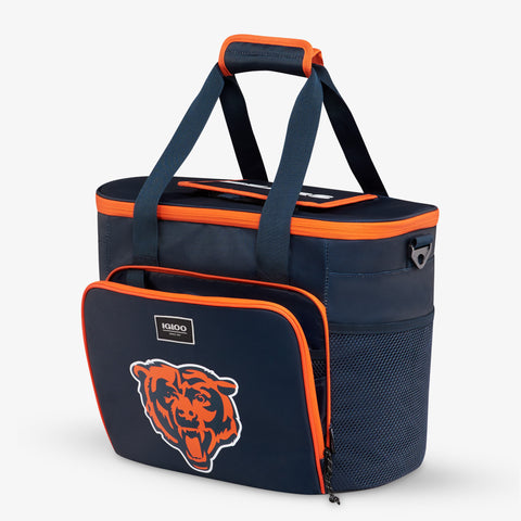 Angle View | Chicago Bears Tailgate Tote::::Storage pockets